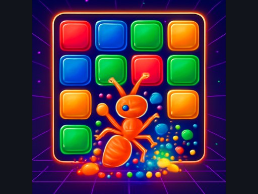Neon Turbo Ant Color Blast - Play Online Instantly