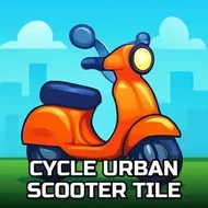 Cycle Urban Scooter Tile - Scooter Fun game