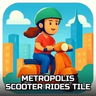 Metropolis Scooter Rides Tile - Scooter Fun game