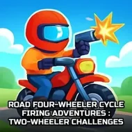 Road Four-wheeler Cycle Firing Adventures : Two-wheeler Challenges - Quad Bike ATV game